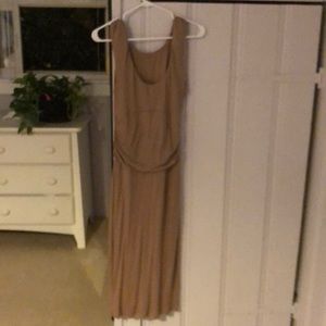 Taupe Dress Tight and Fitted